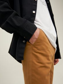 Jack & Jones Slim Fit Puuvillased püksid -Rubber - 12150148