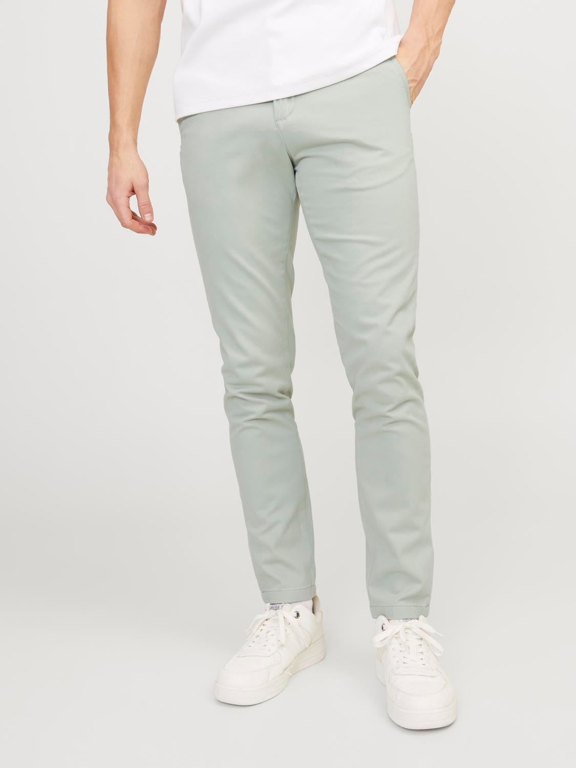 Buy Men's Ace Light Green Linen Pant Online | SNITCH