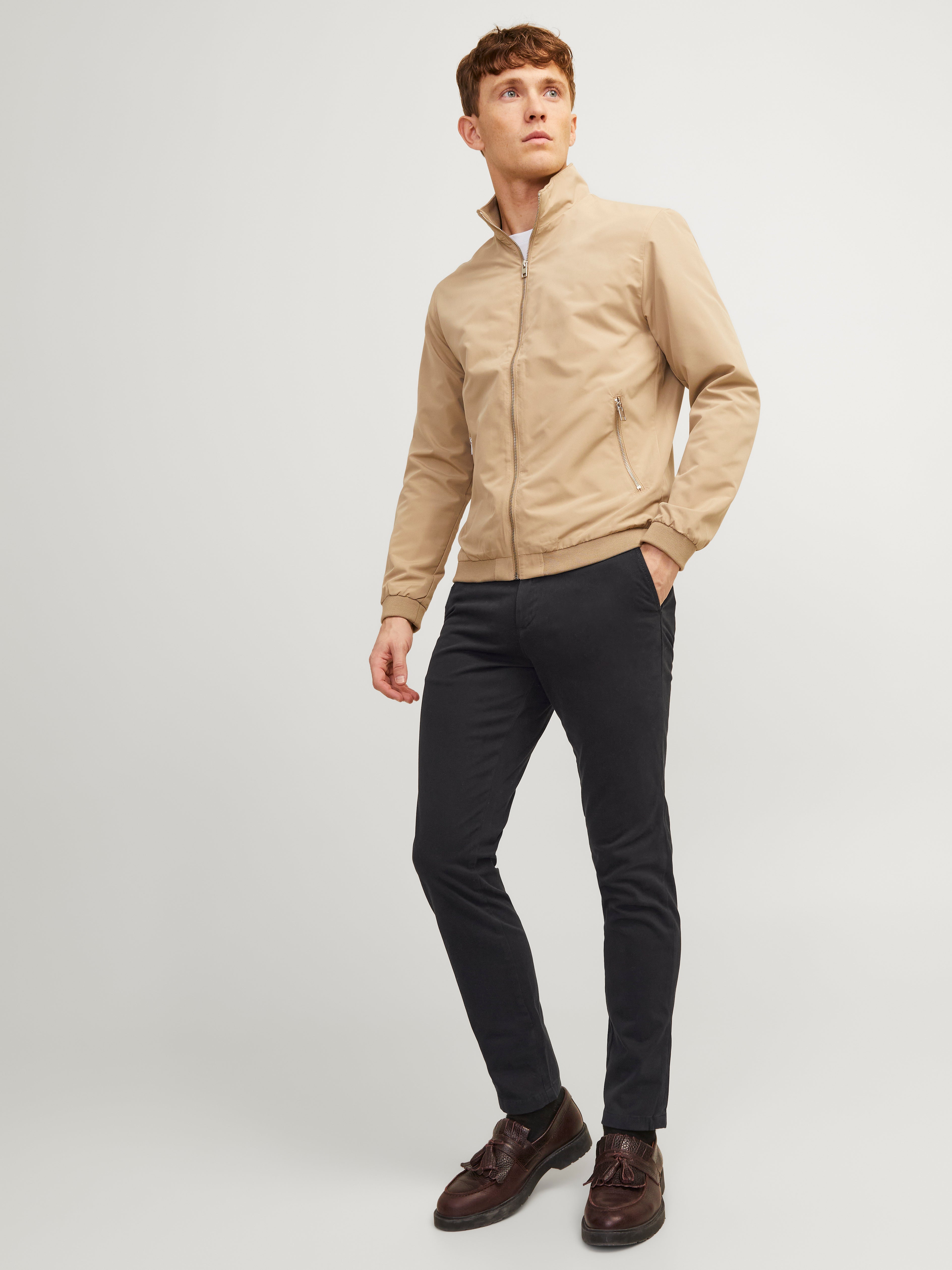 Jack & Jones Slim Fit Puuvillased püksid -Black - 12150158