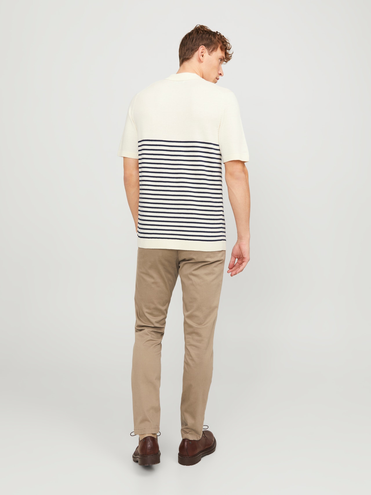 Jack & Jones Slim Fit Puuvillased püksid -Beige - 12150160