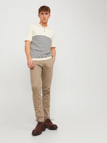 Jack & Jones Priglundantis kirpimas Chino kelnės -Beige - 12150160