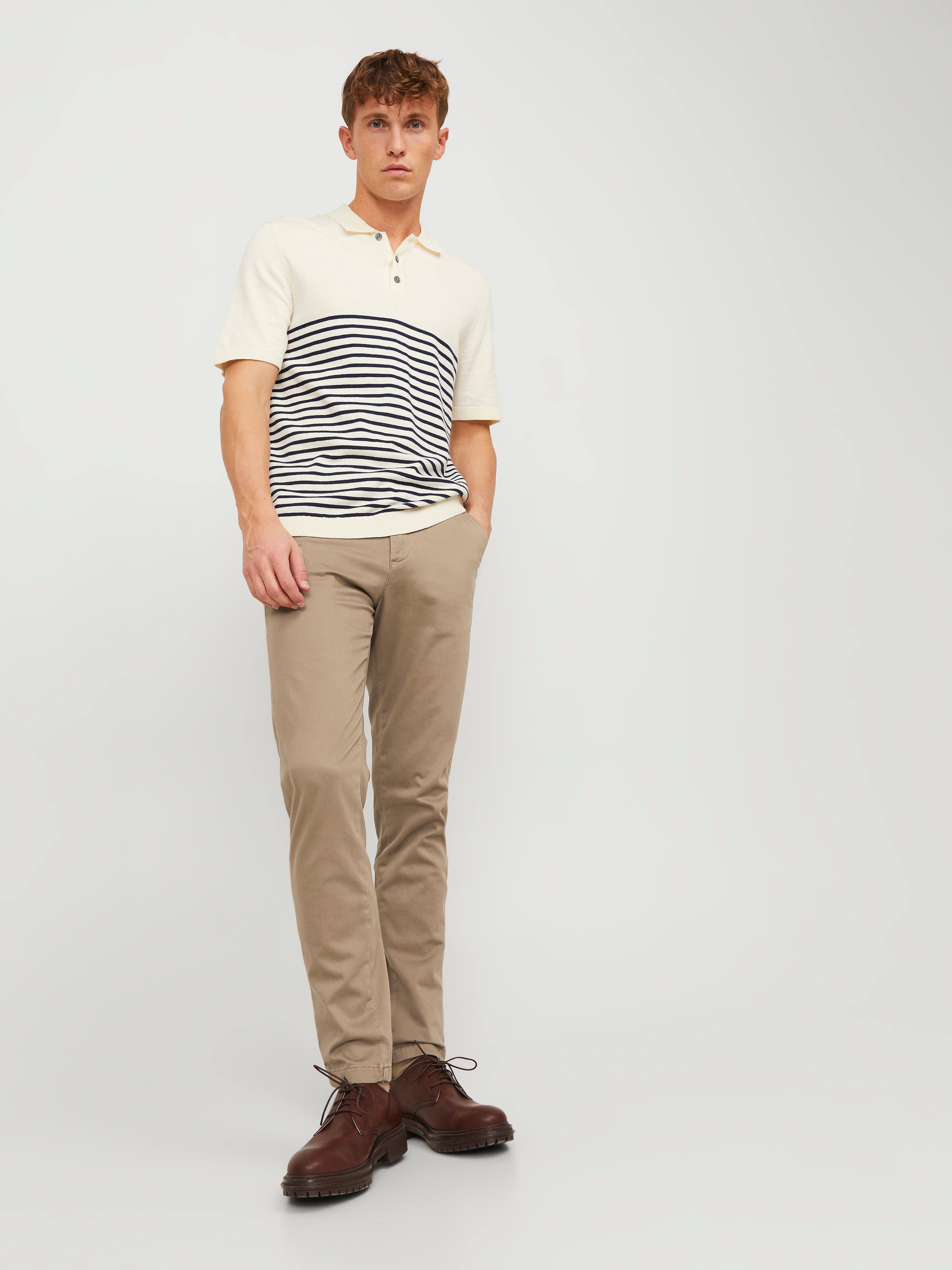 Jack & Jones Slim Fit Chino kelnės -Beige - 12150160