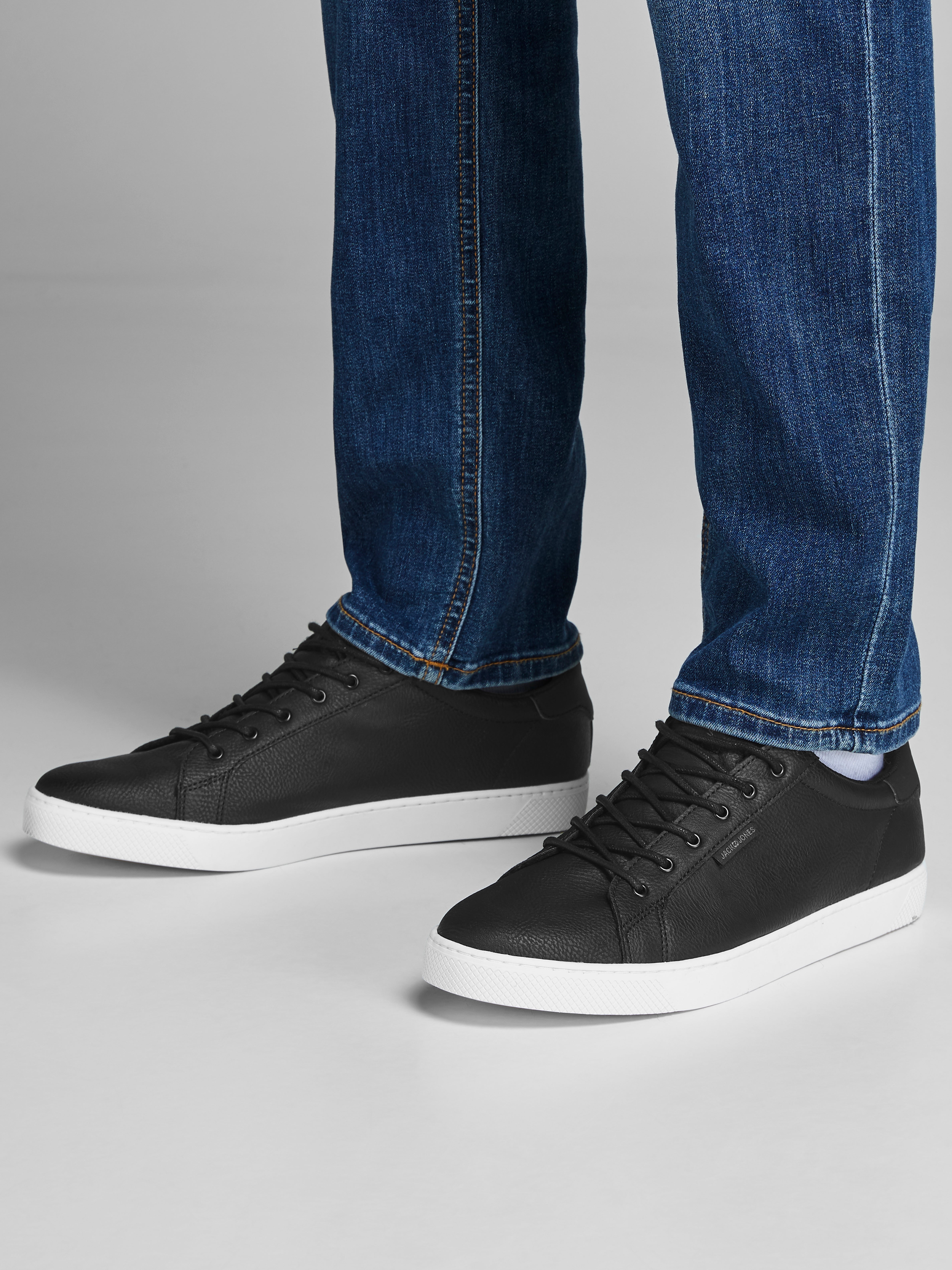 Faux leather Sneakers | Black | Jack 