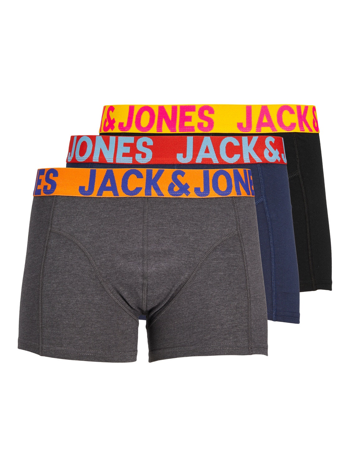 Jack & Jones 3-balení Trenýrky -Black - 12151349