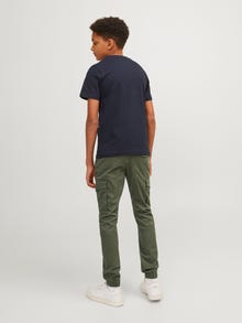 Jack & Jones Cargo kelnės Jaunimui -Olive Night - 12151639