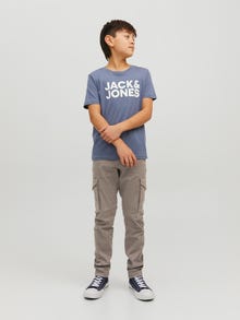 Jack & Jones Παντελόνι Slim Fit Cargo Για αγόρια -Falcon - 12151646
