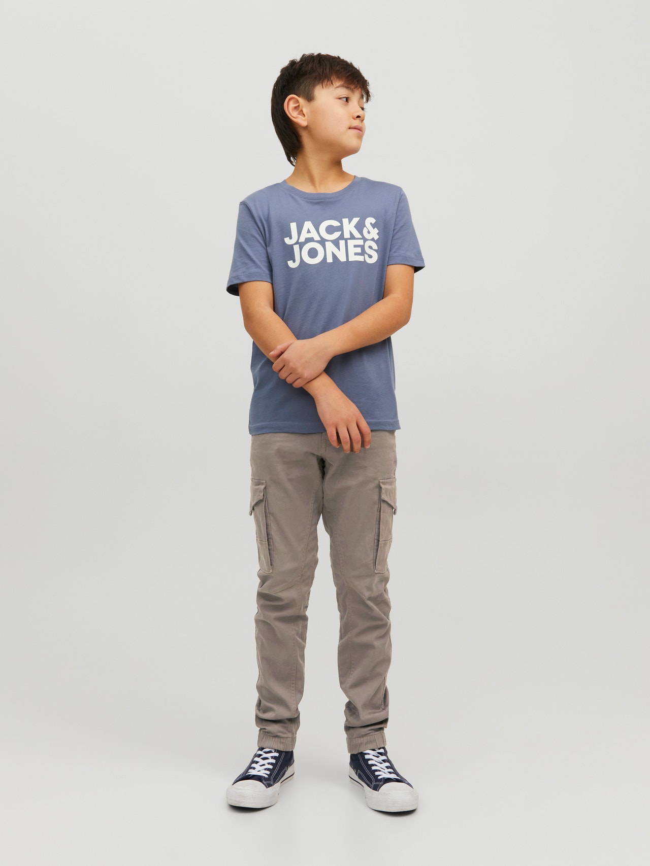 Jack & Jones Pantalon cargo Slim Fit Pour les garçons -Falcon - 12151646