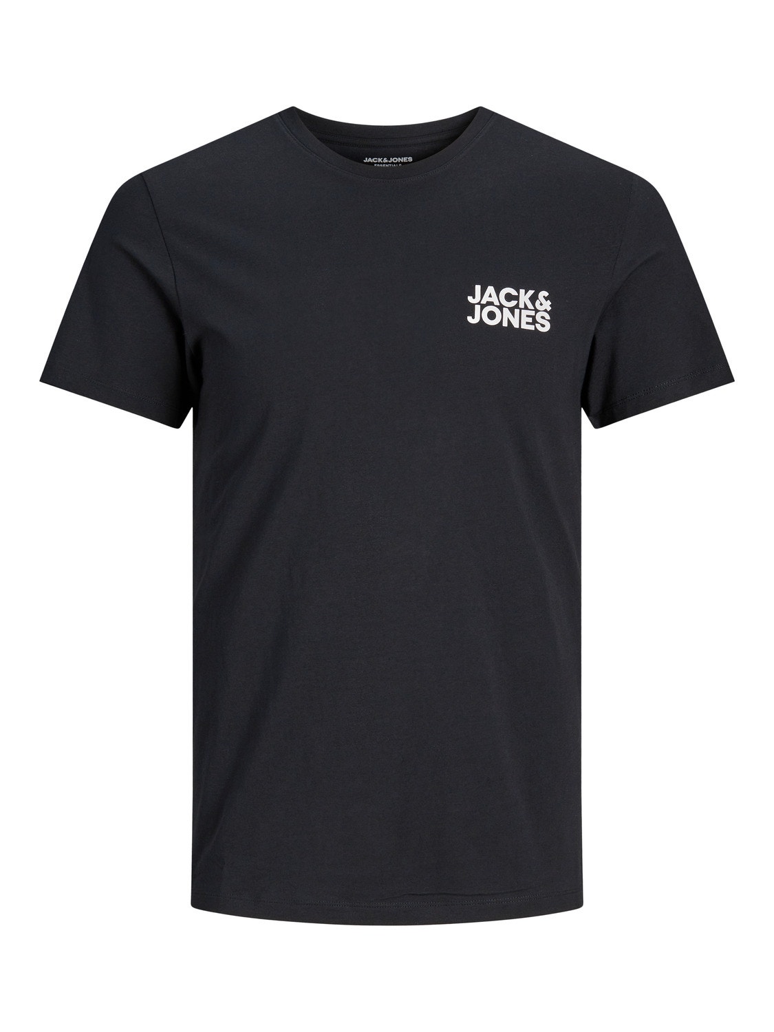 Jack & Jones T-shirt Logo Col rond -Black - 12151955