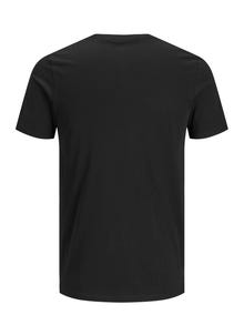 Jack & Jones Logo O-Neck T-shirt -Black - 12151955