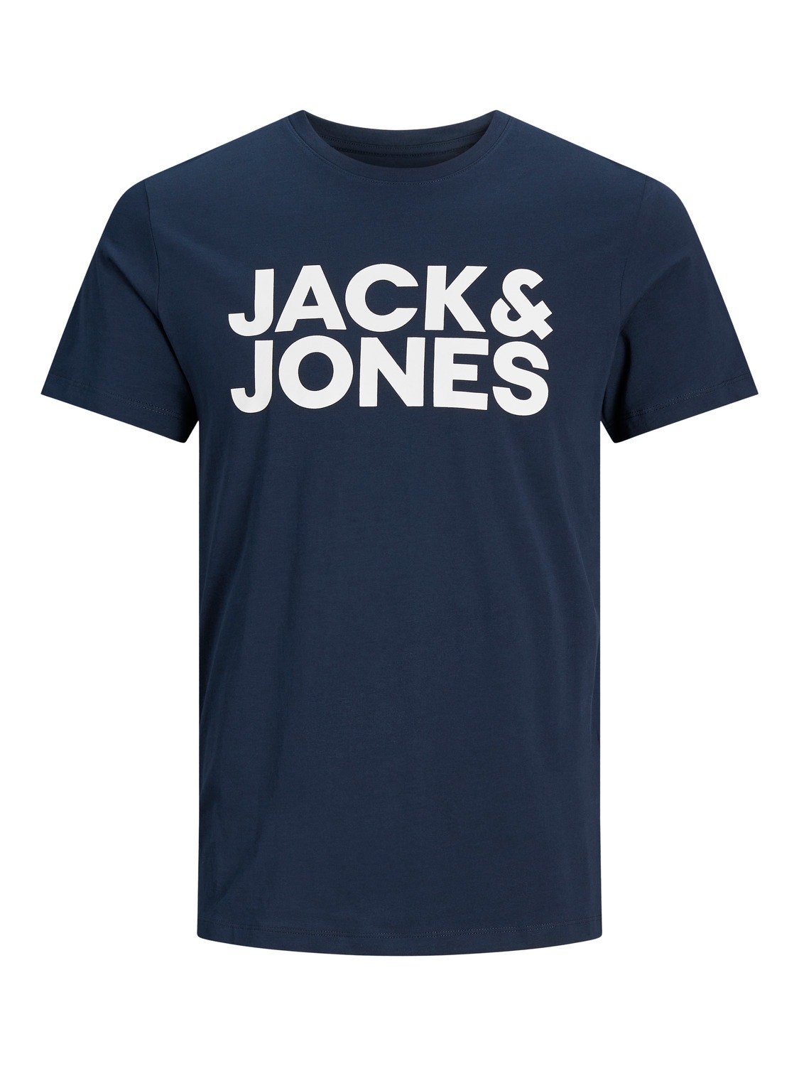 Jack & Jones Logo Kruhový výstřih Tričko -Navy Blazer - 12151955