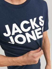 Jack & Jones Logo T-shirt -Navy Blazer - 12151955