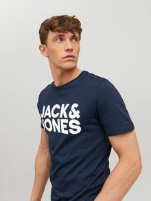Jack & Jones Logotipas Marškinėliai -Navy Blazer - 12151955