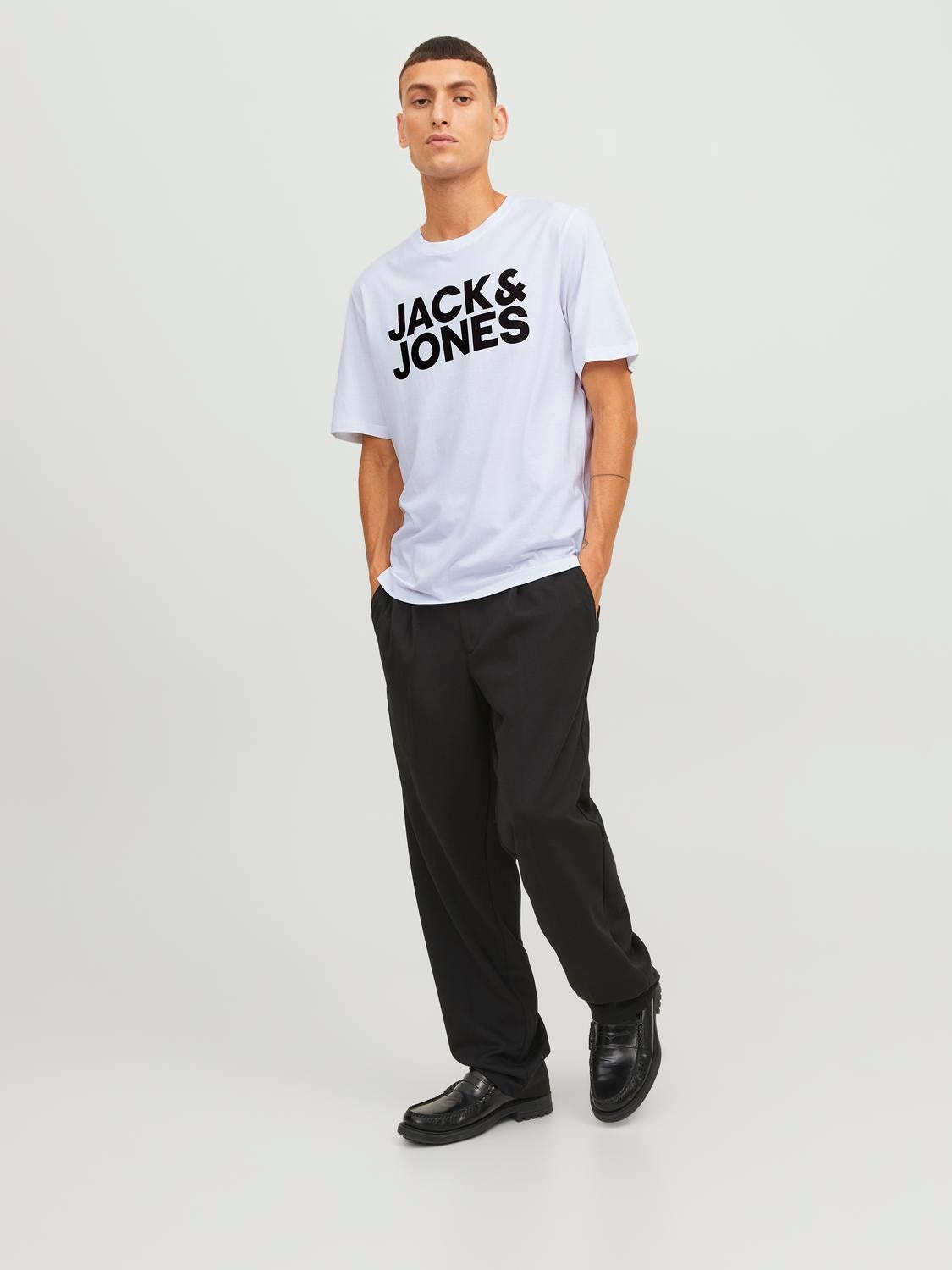 Jack & Jones T-shirt Con logo Girocollo -White - 12151955