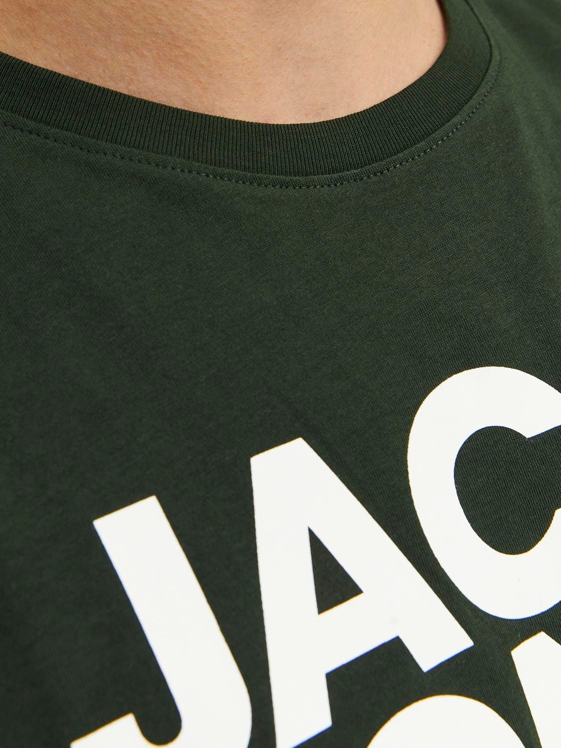 Jack & Jones Z logo Okrągły dekolt T-shirt -Mountain View - 12151955