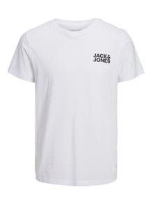 Jack & Jones Camiseta Logotipo Cuello redondo -White - 12151955