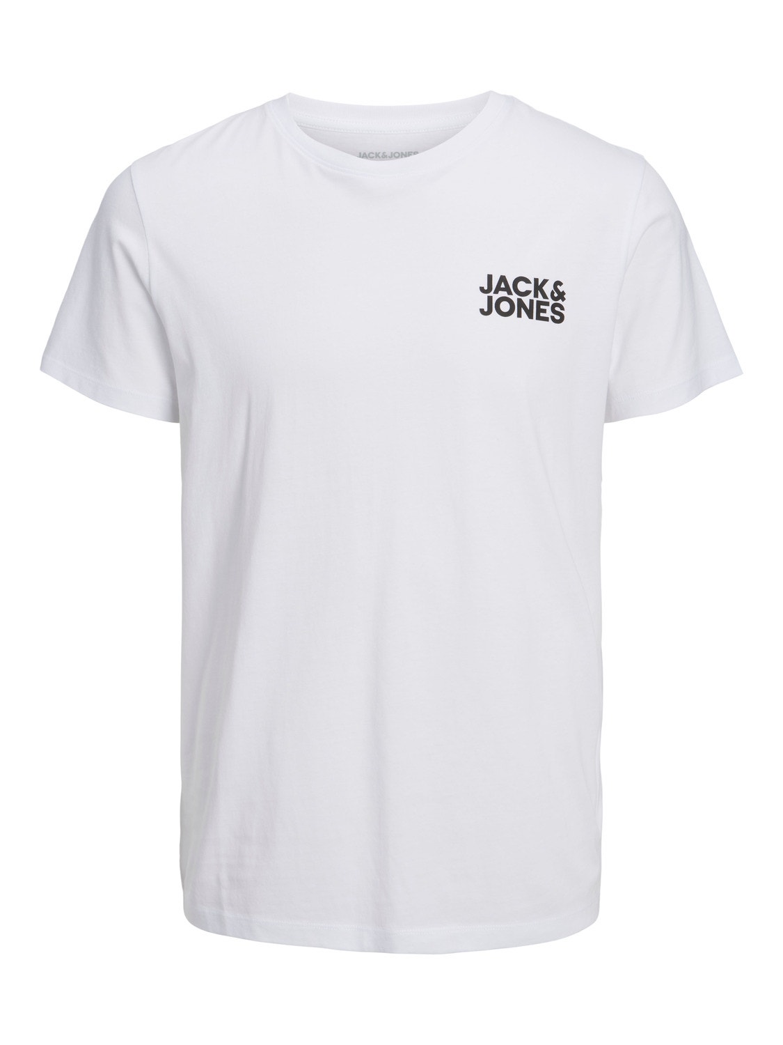 Jack & Jones Z logo Okrągły dekolt T-shirt -White - 12151955
