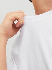 Jack & Jones Logo O-Neck T-shirt -White - 12151955