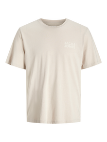 Jack & Jones Logo O-hals T-shirts -Moonbeam - 12151955