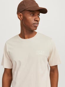 Jack & Jones Logo O-hals T-shirts -Moonbeam - 12151955