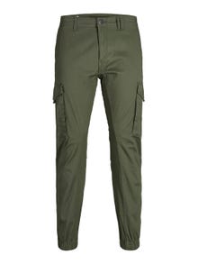 Jack & Jones Plus Size Slim Tapered Fit Spodnie bojówki -Olive Night - 12152279