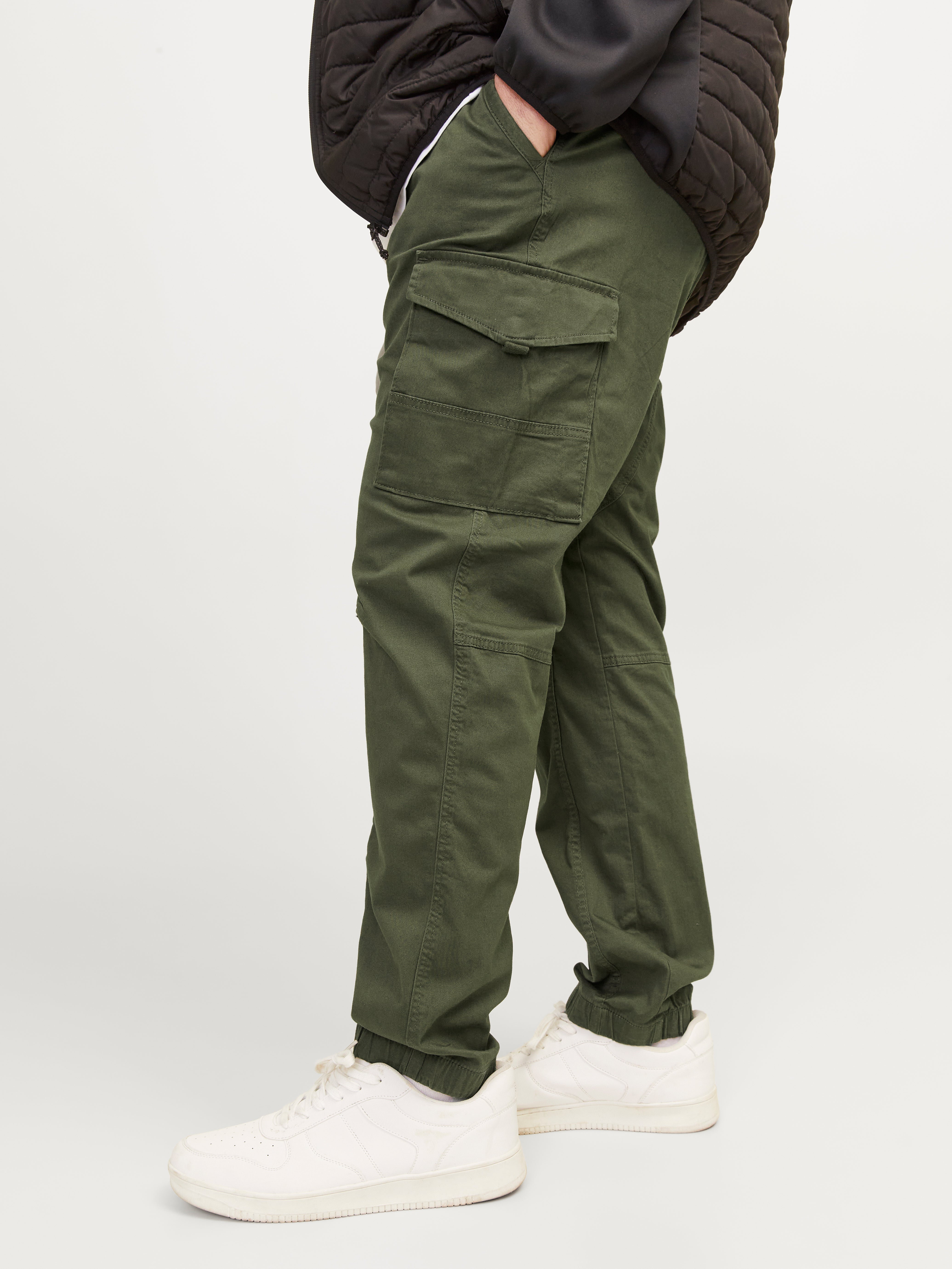 Pantaloni Cargo Jack & Jones, Fit Tapered, Comodi Con Elastan - Modello Uomo