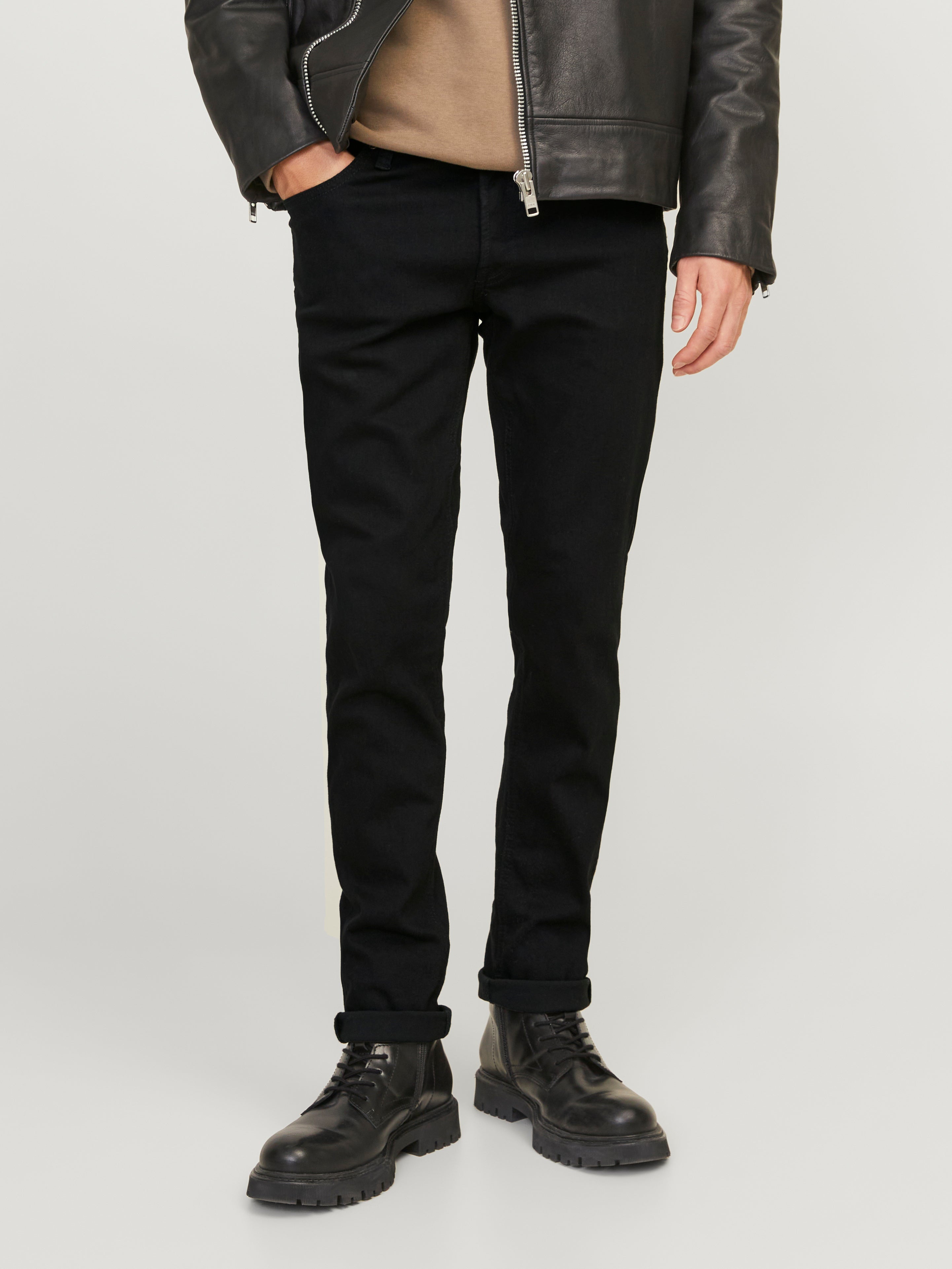 Jack & Jones JJIGLENN JJORIGINAL MF 816 Slim fit Teksad -Black Denim - 12152346