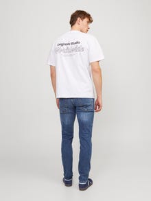 Jack & Jones JJIGLENN JJORIGINAL CB 814 NOOS Priglundantys džinsai -Blue Denim - 12152347