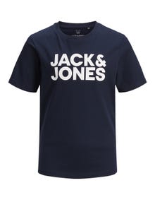Jack & Jones Logo T-shirt Für jungs -Navy Blazer - 12152730