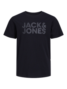 Jack & Jones Z logo T-shirt Junior -Black - 12152730