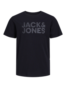 Jack & Jones Poikien Logo T-paita -Black - 12152730