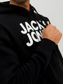Jack & Jones Felpa con cappuccio Con logo -Black - 12152840