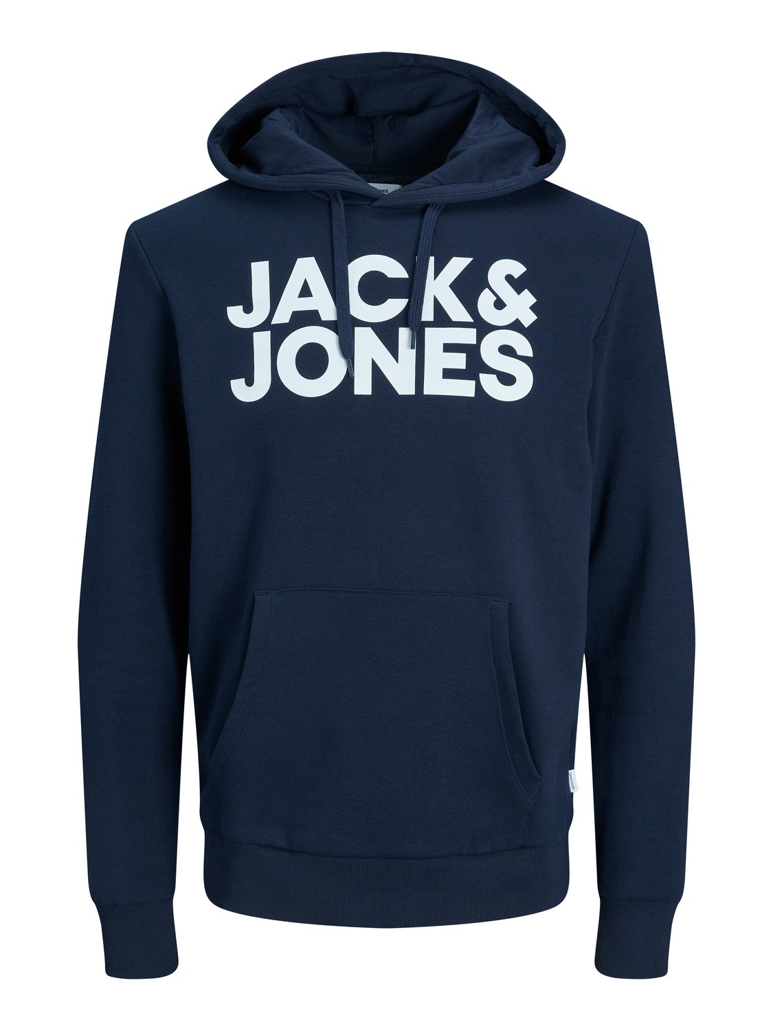 Jack & Jones Logotipas Megztinis su gobtuvu -Navy Blazer - 12152840