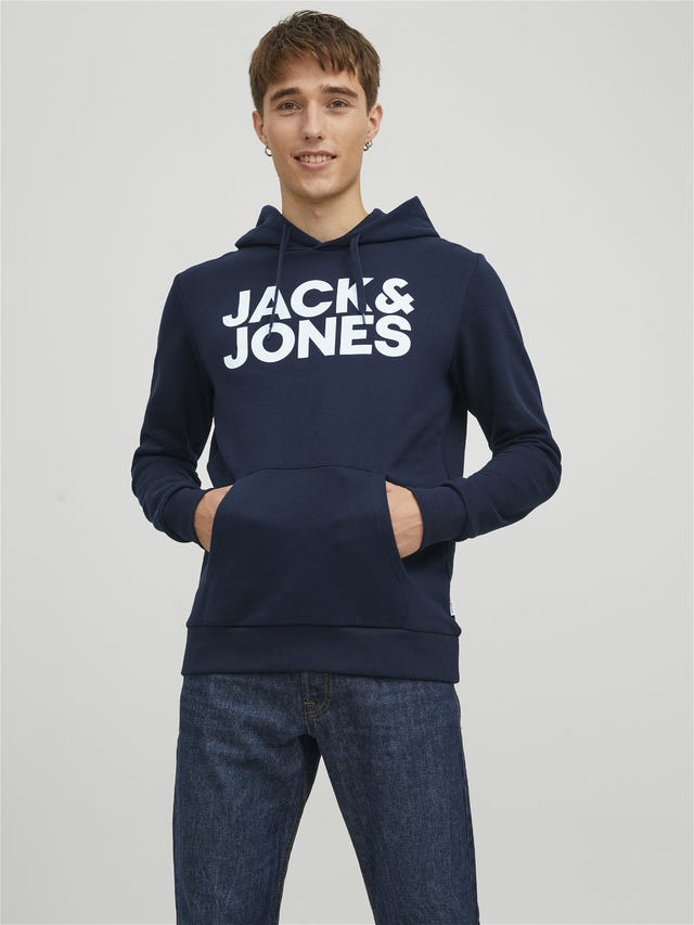 Jack & Jones Logo Kapuzenpullover - 12152840