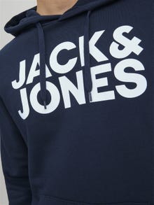 Jack & Jones Felpa con cappuccio Con logo -Navy Blazer - 12152840