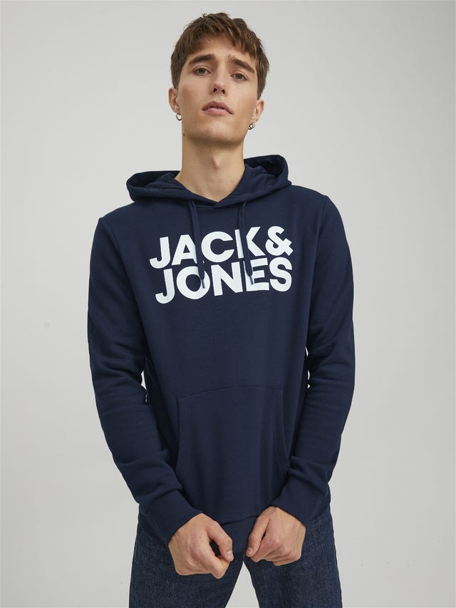 Jack & Jones Logo Kapuzenpullover - 12152840