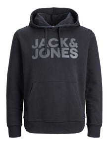 Jack & Jones Logo Hoodie -Black - 12152840