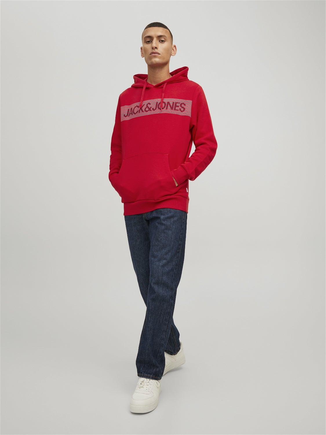 Jack jones red clearance hoodie