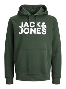 Jack & Jones Logotipas Megztinis su gobtuvu -Mountain View - 12152840