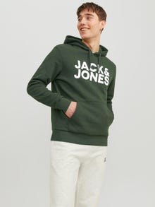 Jack & Jones Logo Hoodie -Mountain View - 12152840