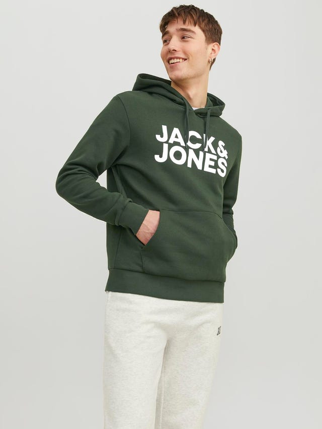 Jack & Jones Logo Hoodie - 12152840