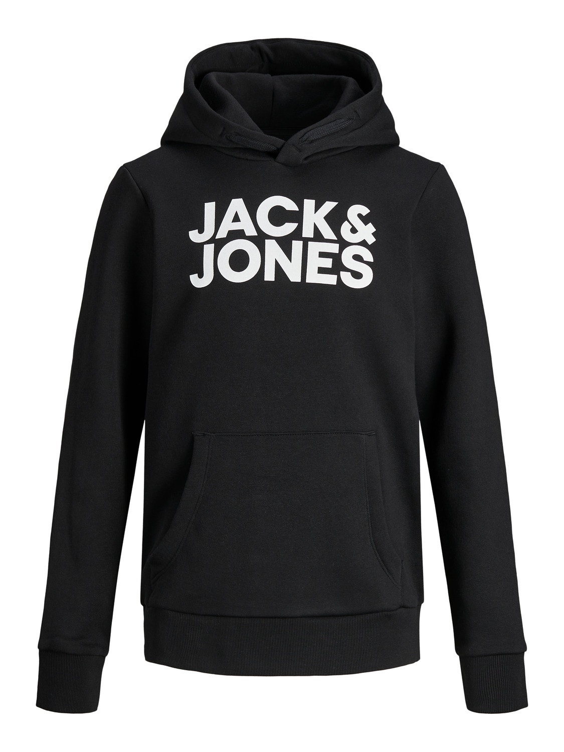 Jack & Jones Logo Hoodie Junior -Black - 12152841