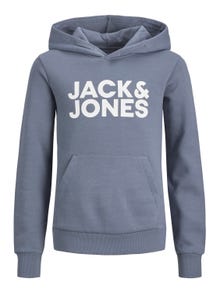 Jack & Jones Logo Hoodie For boys -Flint Stone - 12152841