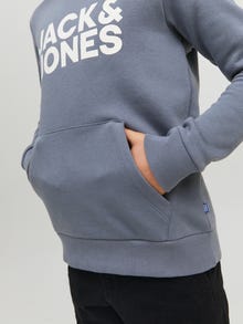 Jack & Jones Logo Hoodie For boys -Flint Stone - 12152841