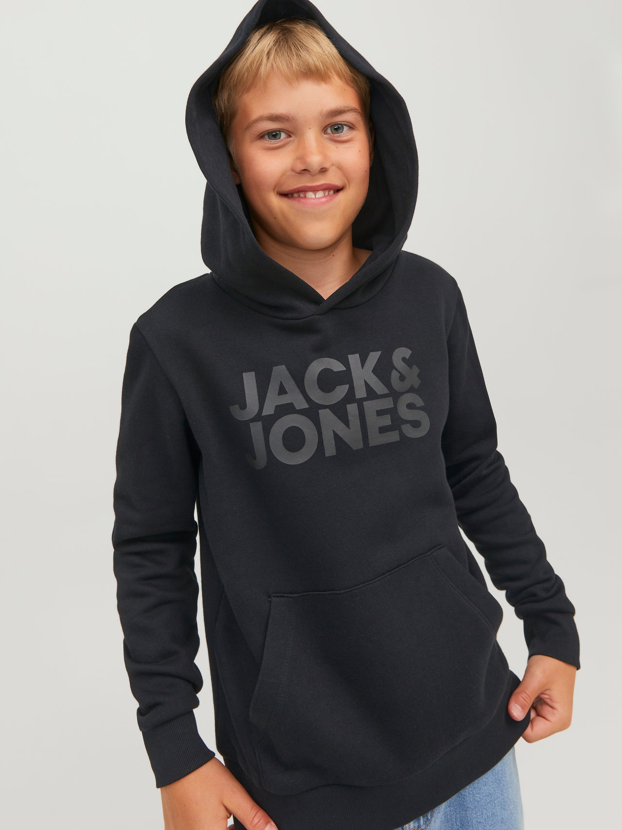 Jack Jones Womens Hoodie Pink Hoodie Junior - Main Image
