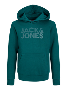 Jack & Jones Logotipas Džemperis Jaunimui -Deep Teal - 12152841