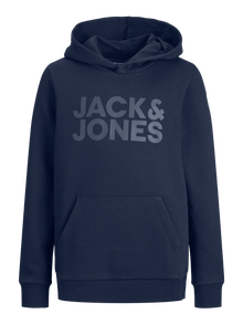 Jack & Jones Junior Logo Huppari -Navy Blazer - 12152841