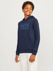 Jack & Jones Junior Logo Huppari -Navy Blazer - 12152841