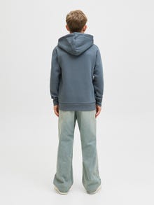 Jack & Jones Logo Hoodie Junior -Stormy Weather - 12152841