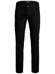 Jack & Jones Plus Size JJITIM JJORIGINAL AM 816 PLS Slim Straight Fit jeans -Black Denim - 12153645