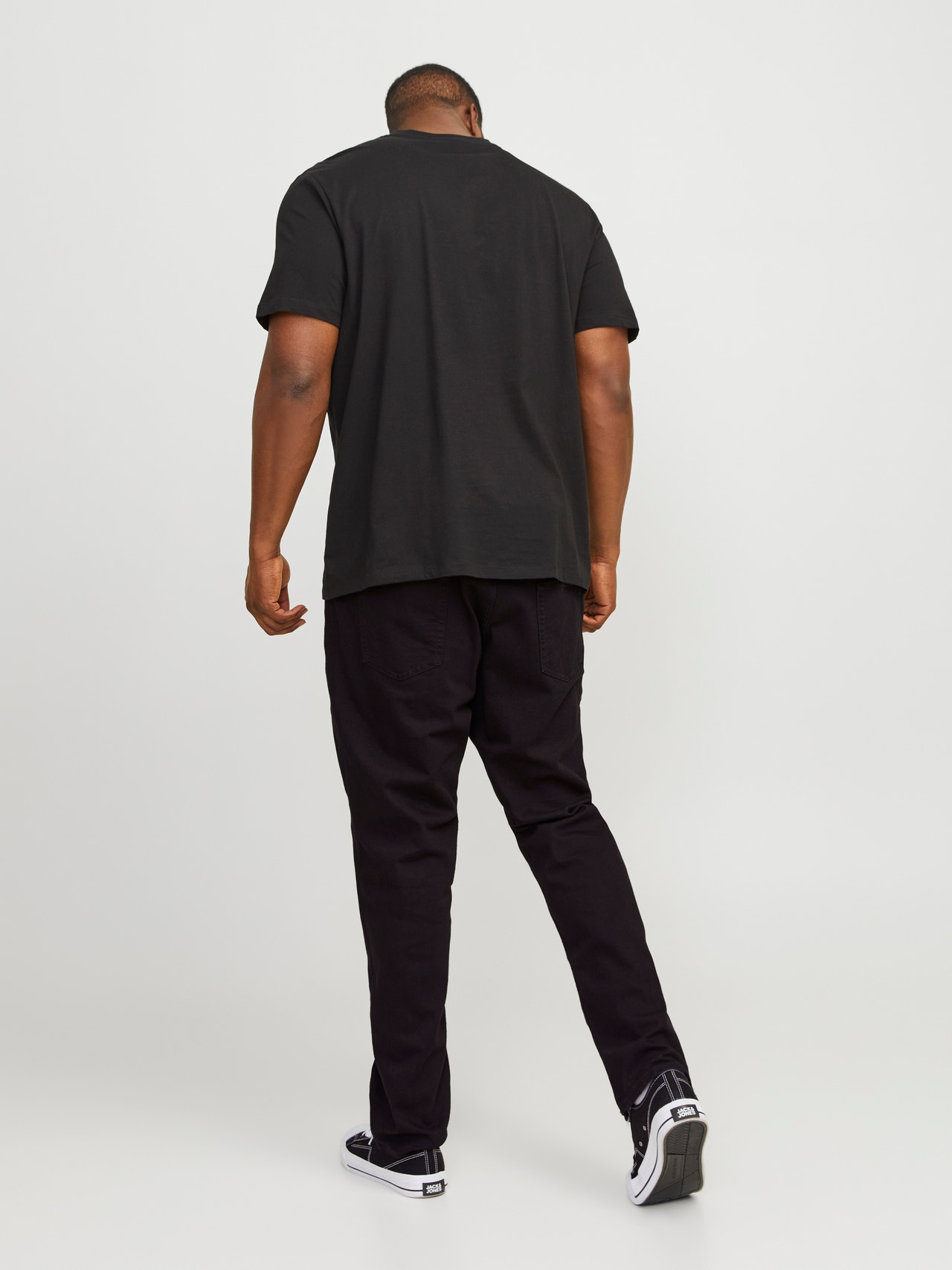 Jack & Jones Plus Size JJITIM JJORIGINAL AM 816 PLS Slim Straight Fit jeans -Black Denim - 12153645